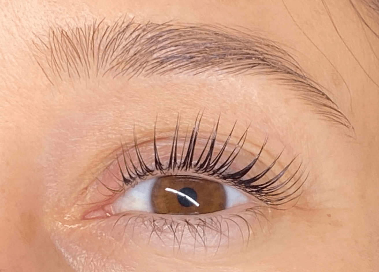 Exemples de réalisations de rehaussement de cils et teinture des cils